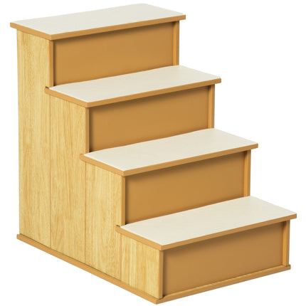 Haustiertreppe für Hunde/Katzen, 4 Stufen, MDF, bis zu 30 kg