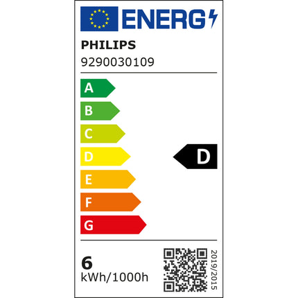 Philips LED Globe Bulb E27 G95 5.9W Clear, Dimmable, 806 lm, 2200-2700K