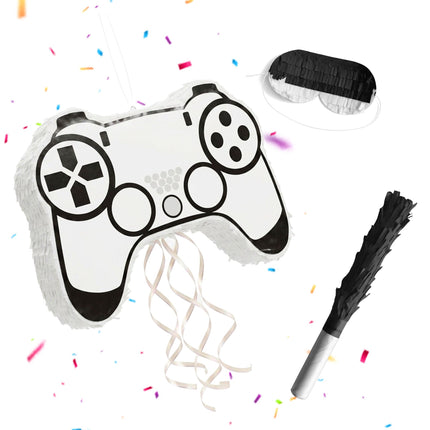 Piñata Party-Set – Schlagstock und Augenmaske enthalten