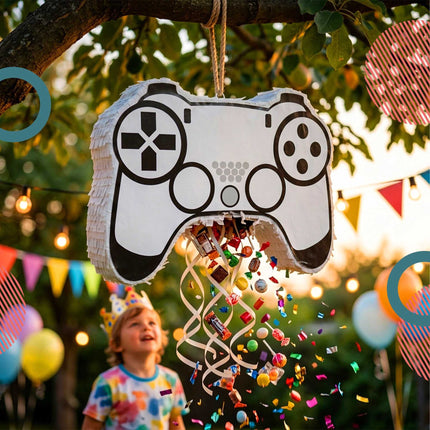 Piñata Party-Set – Schlagstock und Augenmaske enthalten