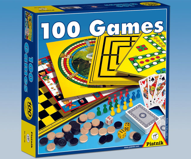 Piatnik Brettspielset 100 Spiele (Litauisch)