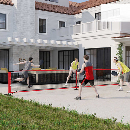 Tragbares 6,7 m Pickleball-Netzset mit Spielfeldmarkierungen