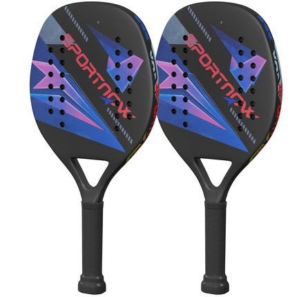 Pickleball-Schläger-Set, Carbonfaser, rutschfester Griff, Tasche inklusive