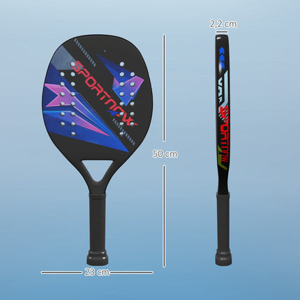 Pickleball-Schläger-Set, Carbonfaser, rutschfester Griff, Tasche inklusive