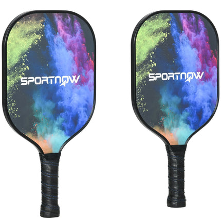 Ensemble de raquettes de pickleball en fibre de verre avec 2 raquettes, 4 balles et sac de transport pour adultes