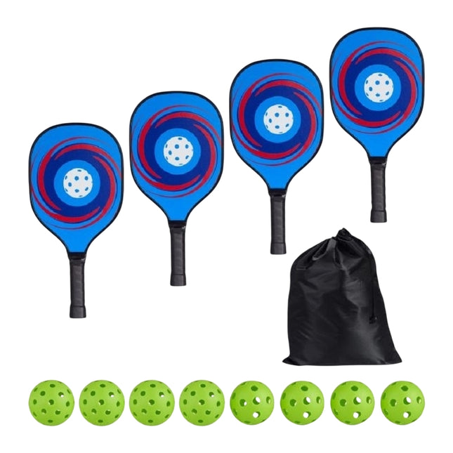 Pickleball Set 4 Rackets &amp; 8 balls