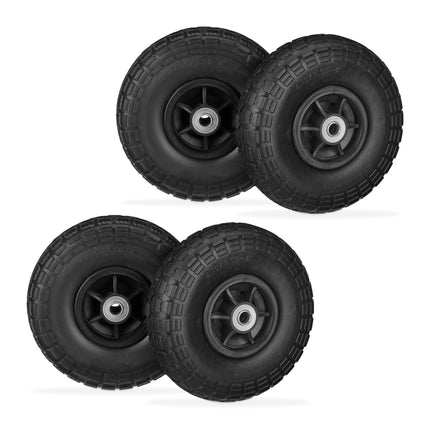 Jeu de 4 roues de pick-up en PU 4.10/3.50-4