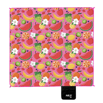 Picnic Mat, Fruit Design, 200x200 cm, PE Alu