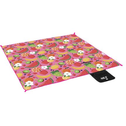 Picnic Mat, Fruit Design, 200x200 cm, PE Alu