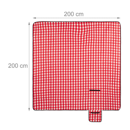 Pikniková deka 200 x 200 cm kostkovaná