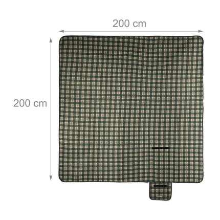 Couverture de pique-nique 200 x 200 cm à carreaux