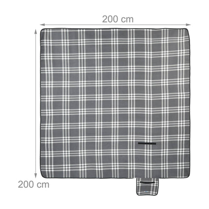 Picknickdecke 200 x 200 cm kariert