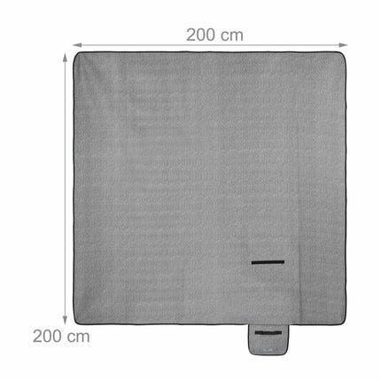 Picnic blanket 200 x 200 cm herringbone