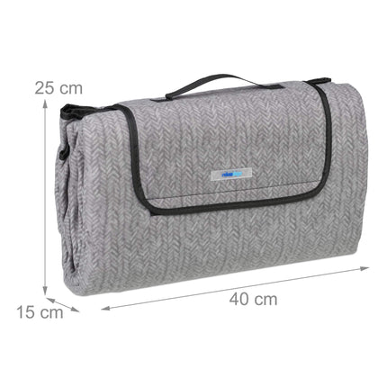 Picnic blanket 200 x 200 cm herringbone
