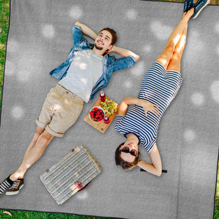 Picnic blanket 200 x 200 cm herringbone