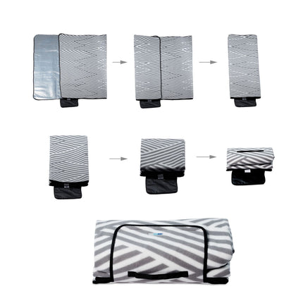 Picnic blanket 200 x 200 cm striped