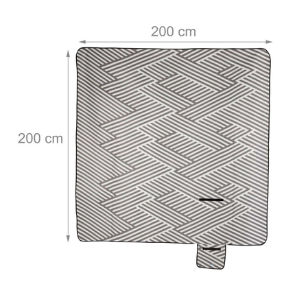 Picnic blanket 200 x 200 cm striped