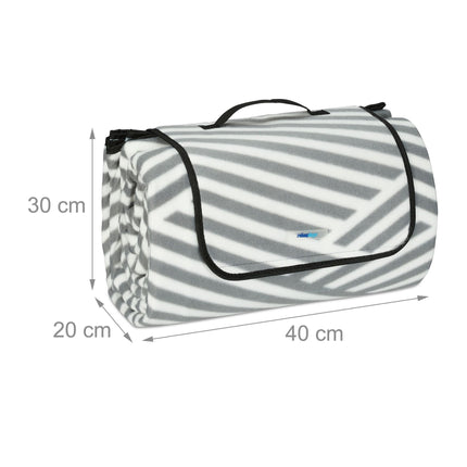 Picknickdecke 200 x 300 cm gestreift
