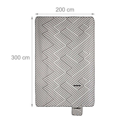 Picknickdecke 200 x 300 cm gestreift