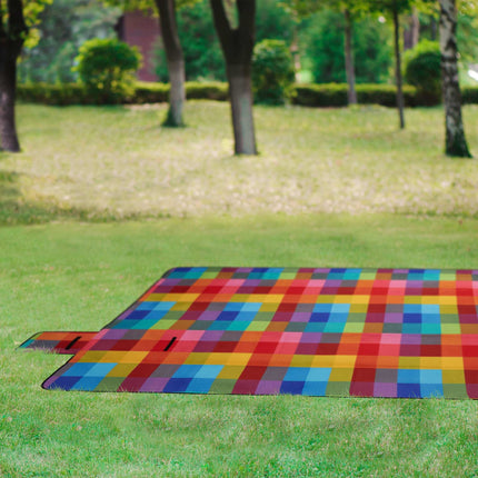 Couverture de pique-nique 300 x 200 cm à carreaux