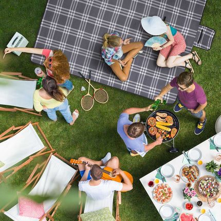 Picknickdecke 300 x 200 cm gestreift