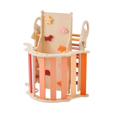Pikler Triangle Set, 9-in-1 Foldable Montessori, 150 lb
