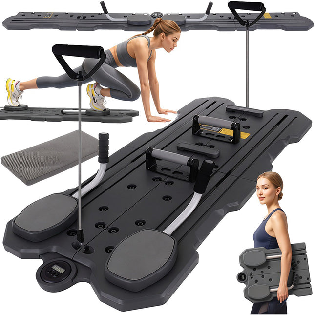 Pilates Board mit Zähler, rutschfest, Home Fitness