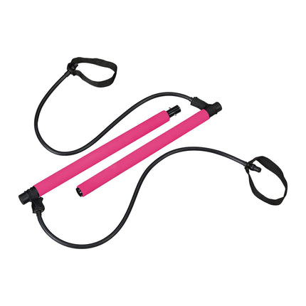 Pilatesstange mit Widerstandsband