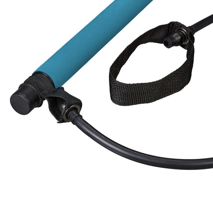Pilates bar with resistance bands