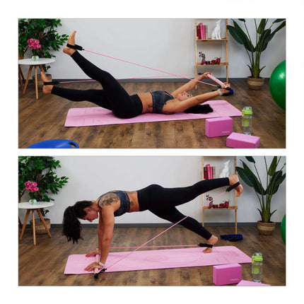 Équipement d'exercice Pilates avec bandes de résistance
