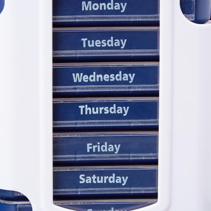 Pillbox 7 days 4 compartments English