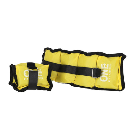 Zátěžové polštářky 2 x 0,7 kg, žlutá