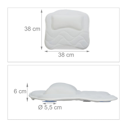 Pillow for bathtub
