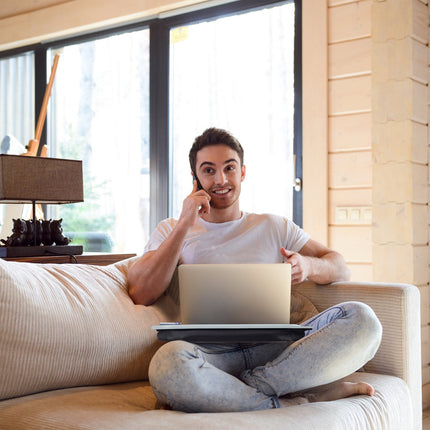 Pillow for laptop gray