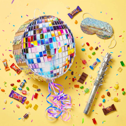 Pinata Party Set, 3-teilig mit Schlagstock und Augenbinde
