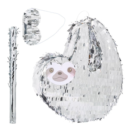 Pinata Faultier mit Keule und Maske