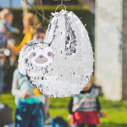 Pinata Faultier mit Keule und Maske