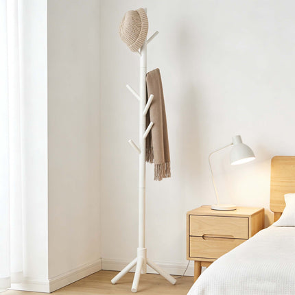 Pine Coat Stand with 8 Hooks – Adjustable Height