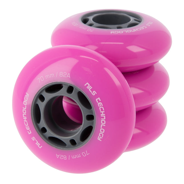 Pink 82A PU Skateboard-Rollen, 70x24mm, 4er-Set