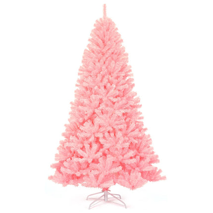 Umělý vánoční stromek 225 cm, PVC, růžová