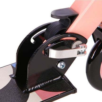 Pink-Blue Kids Scooter, Adjustable Height