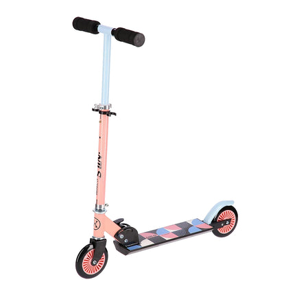Pink-Blue Kids Scooter, Adjustable Height