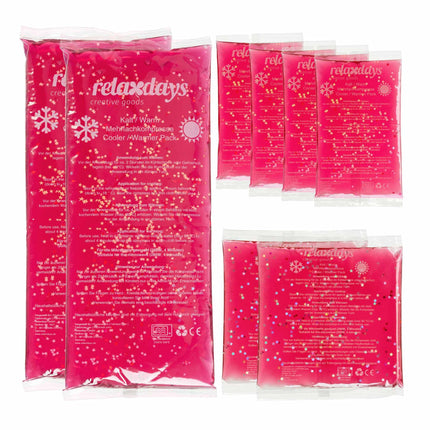 Pink Cooling Pads in a Set of 8