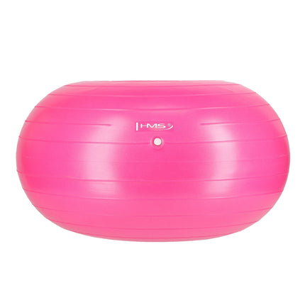 Gymnastický míč donut – odolný, 65 cm, růžová