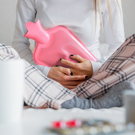 Wärmflasche rosa 1L – Auslaufsicher, Schmerzlinderung