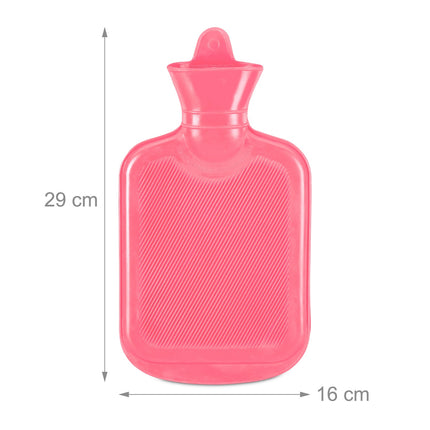 Wärmflasche rosa 1L – Auslaufsicher, Schmerzlinderung