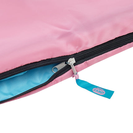 Pink Junior Sleeping Bag – Lightweight, Compact