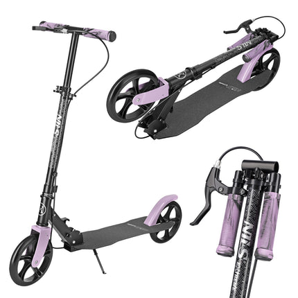 Pink Kids' Scooter – Adjustable Height, Lightweight