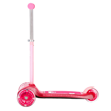 Pink Kids Scooter with Adjustable Handlebar