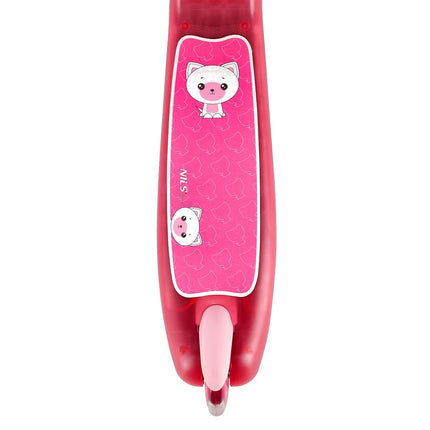 Pink Kids Scooter with Adjustable Handlebar